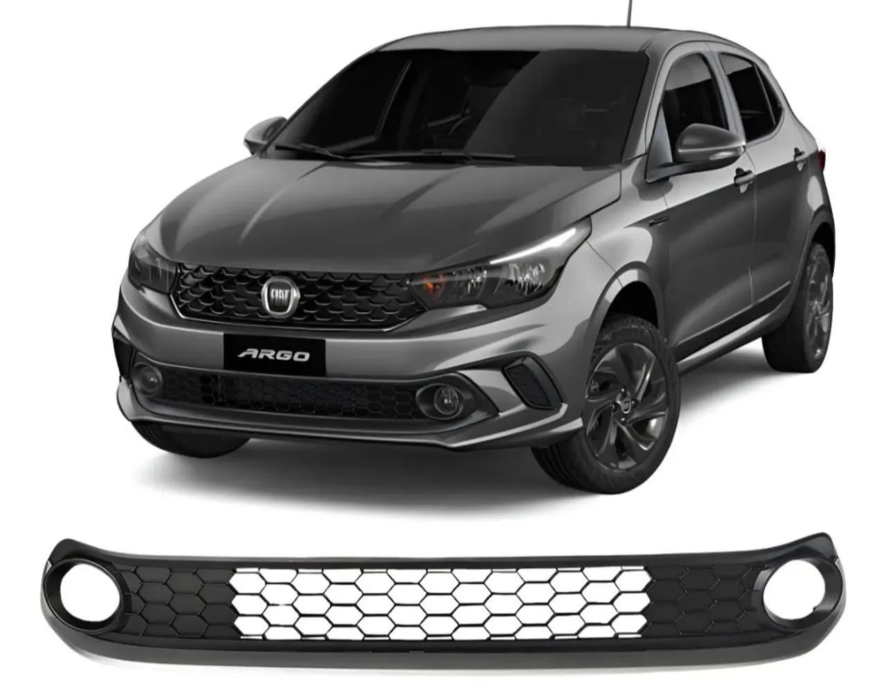 Grade Central Para-choque Dianteiro Fiat Argo