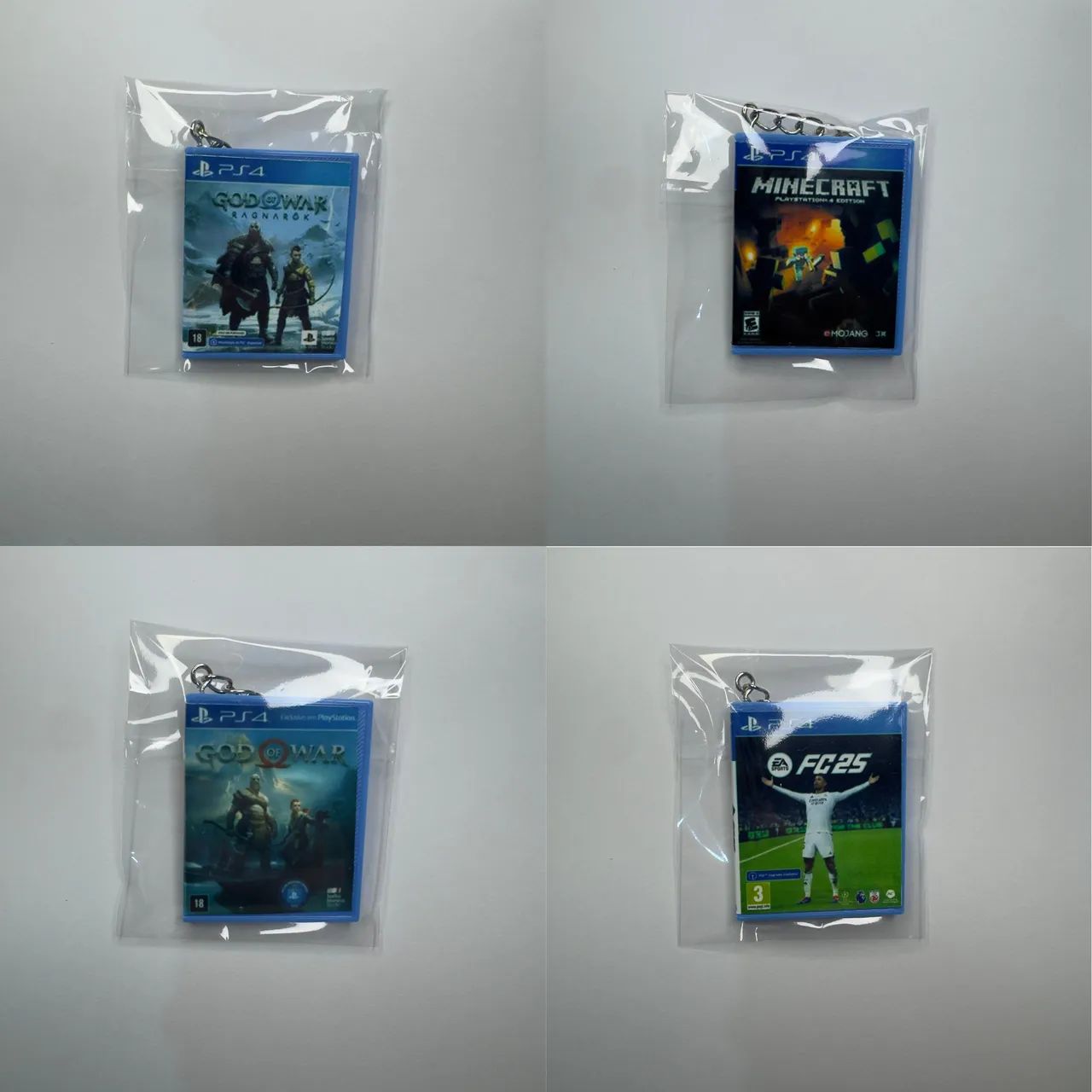 Chaveiros de capas de jogos de video game