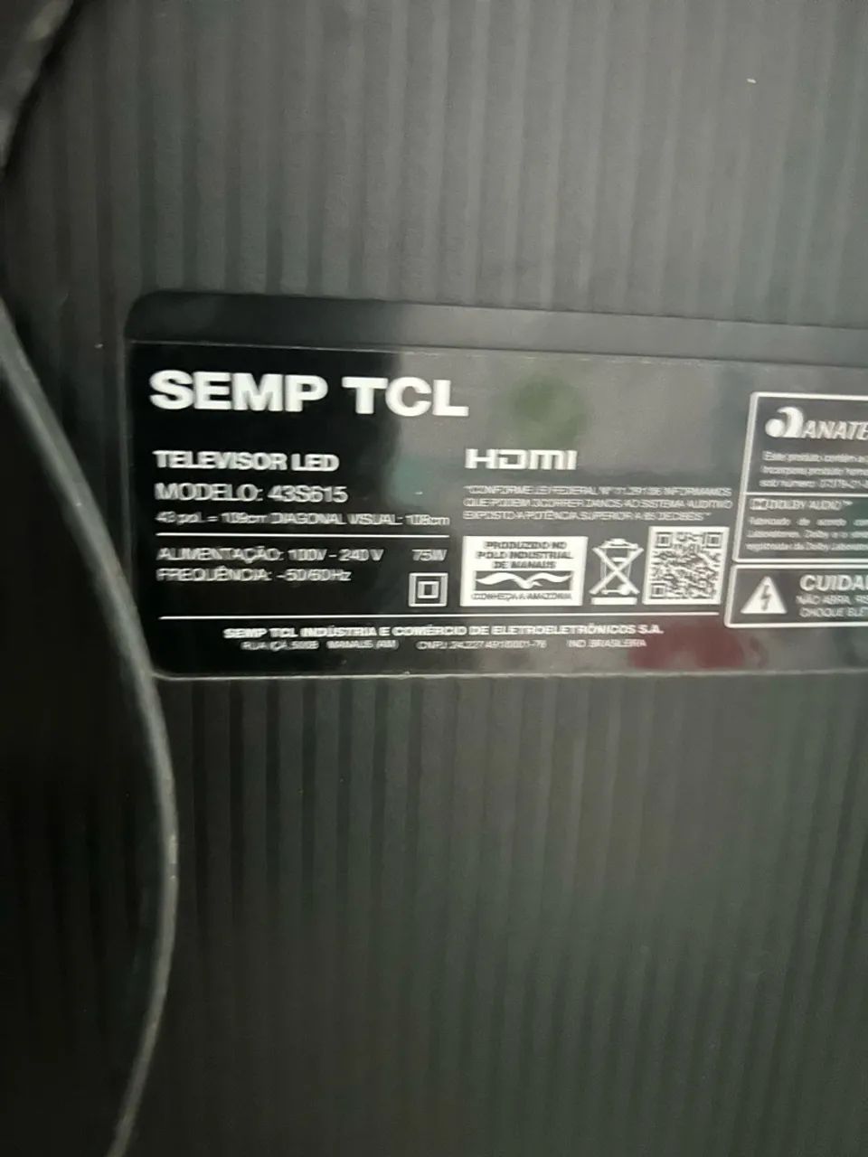 Tc TCL 43 polegadas com defeito  - Foto 2