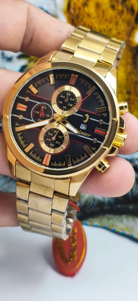 Relógio masculino novo com data luxo - Foto 4