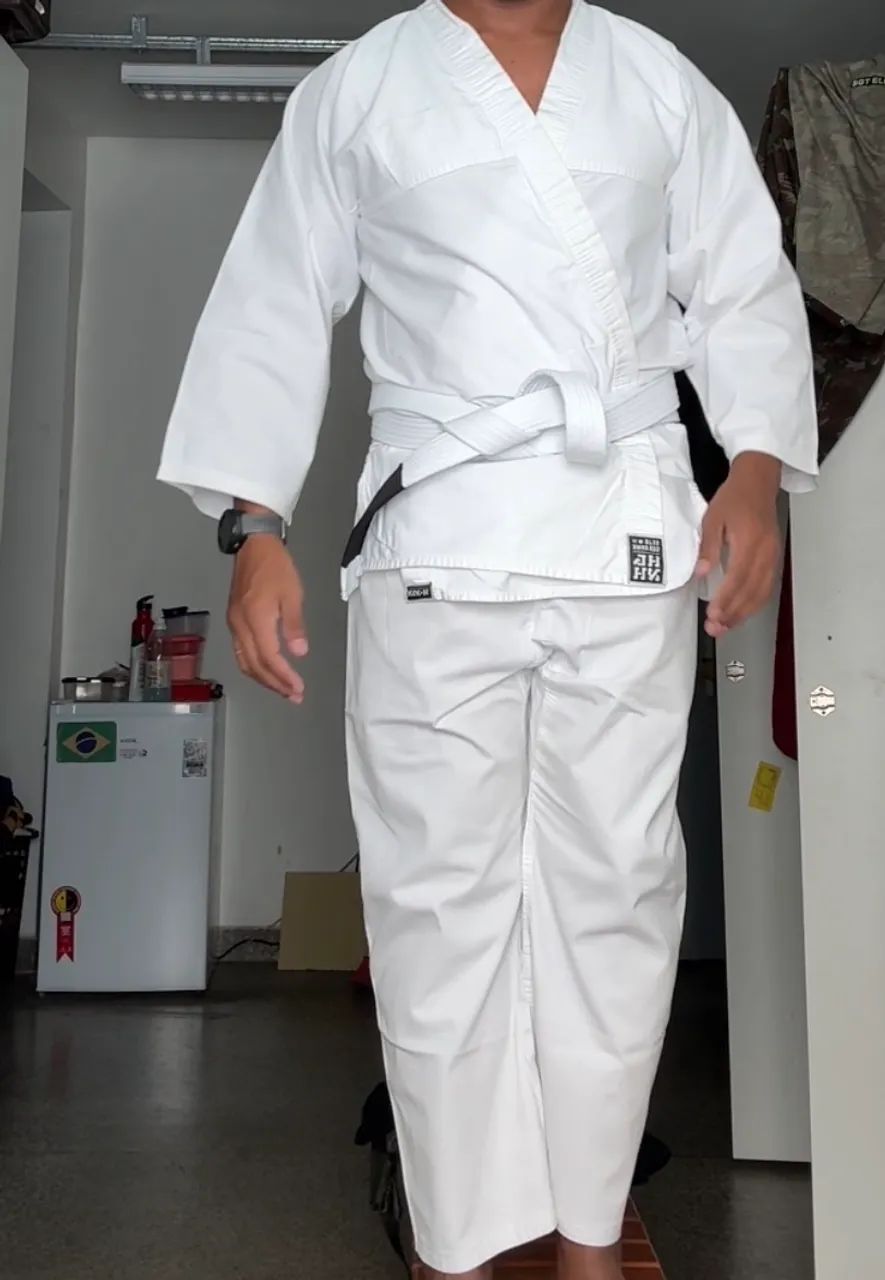 Kimono Jiu Jitsu Liso A1 - Quimono Branco