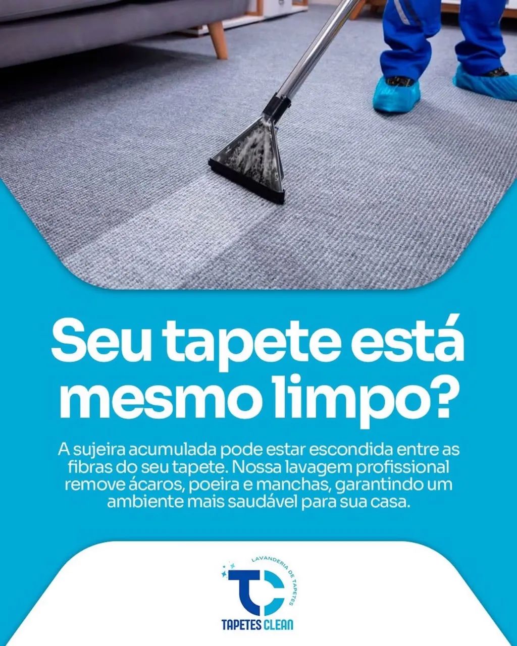 Lavagem profissional de tapete