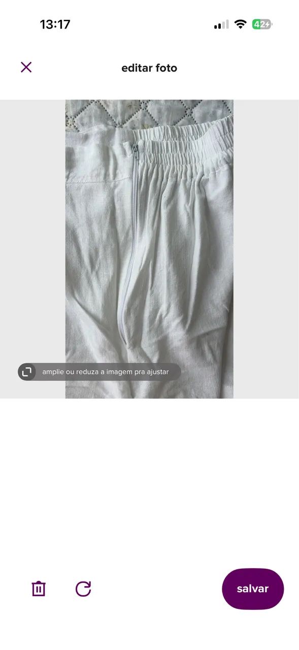 Short alfaiataria branco - Foto 4