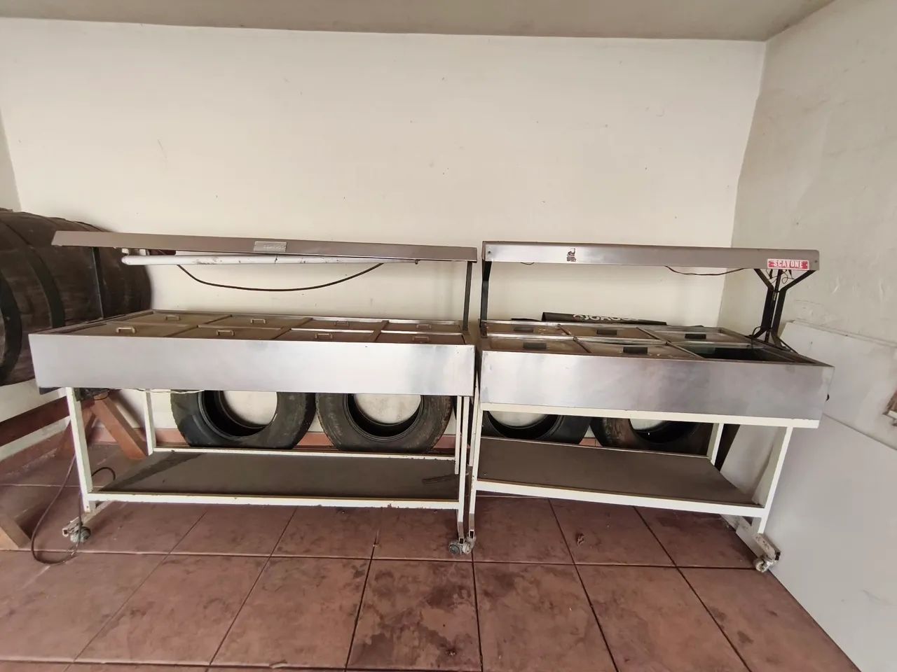 2 balcões para buffet self-service térmico 220v (banho-maria) - Foto 5