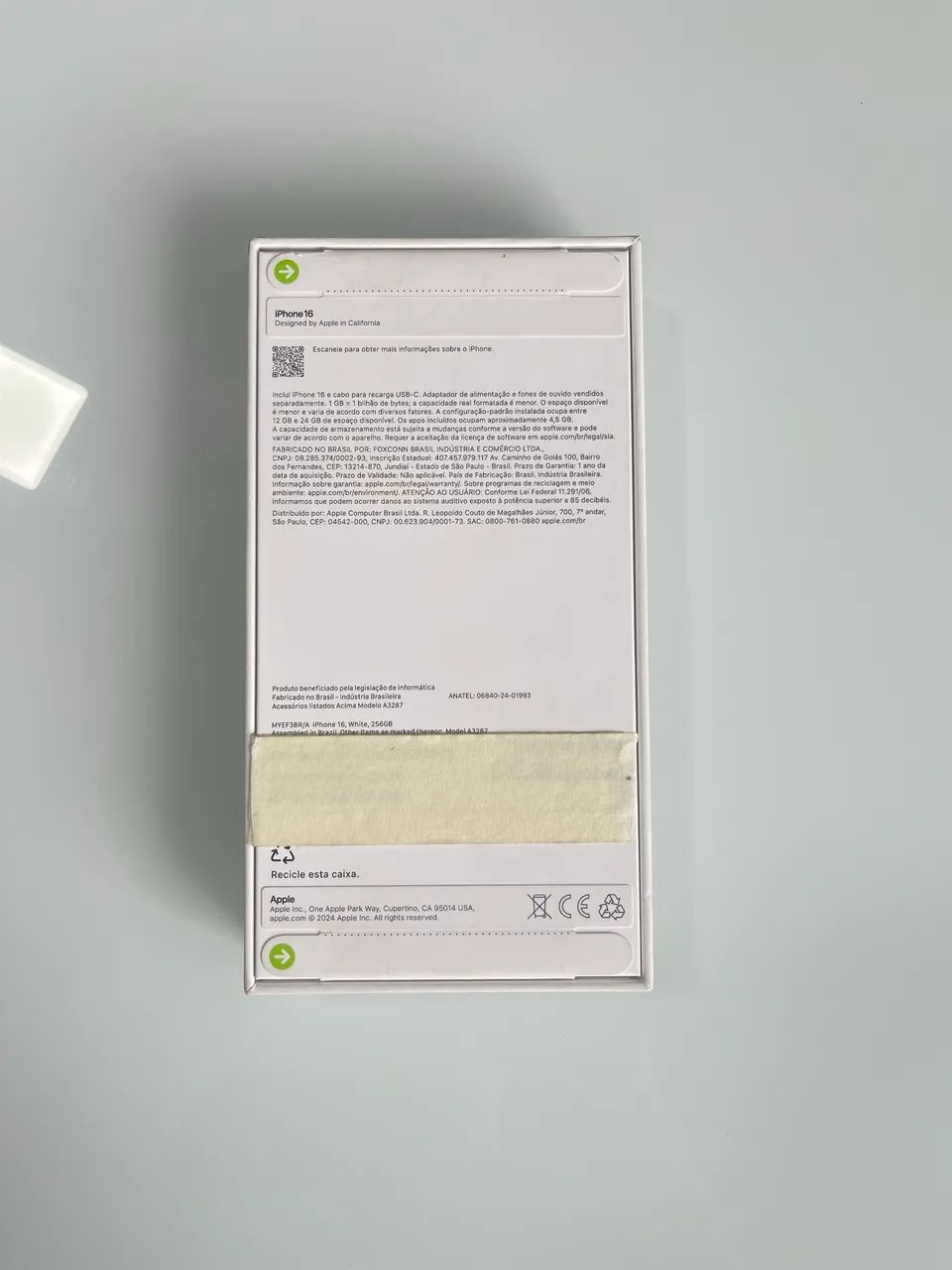 iPhone 16, 256GB branco lacrado  - Foto 3