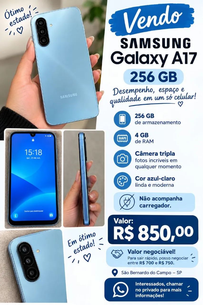 ? Samsung Galaxy A17 256GB Azul 