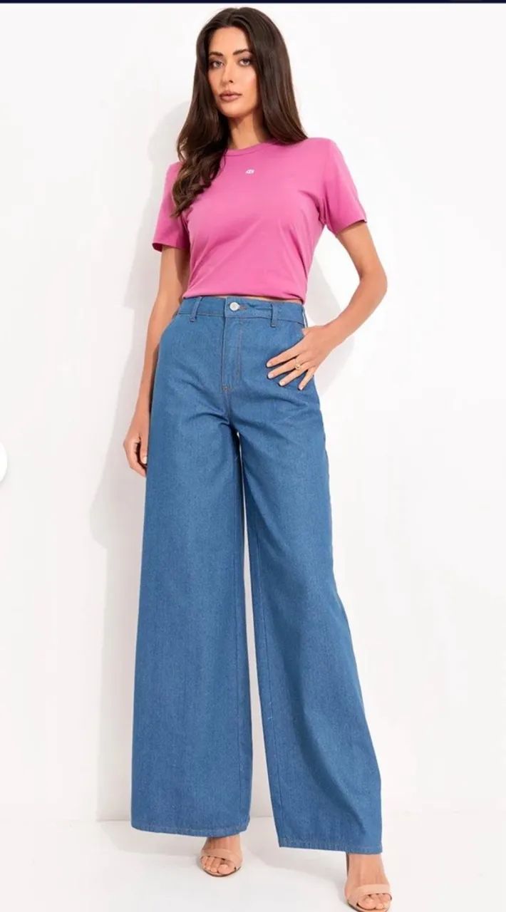 Calça jeans Colcci Pantalona tam 42 NOVA  - Foto 2