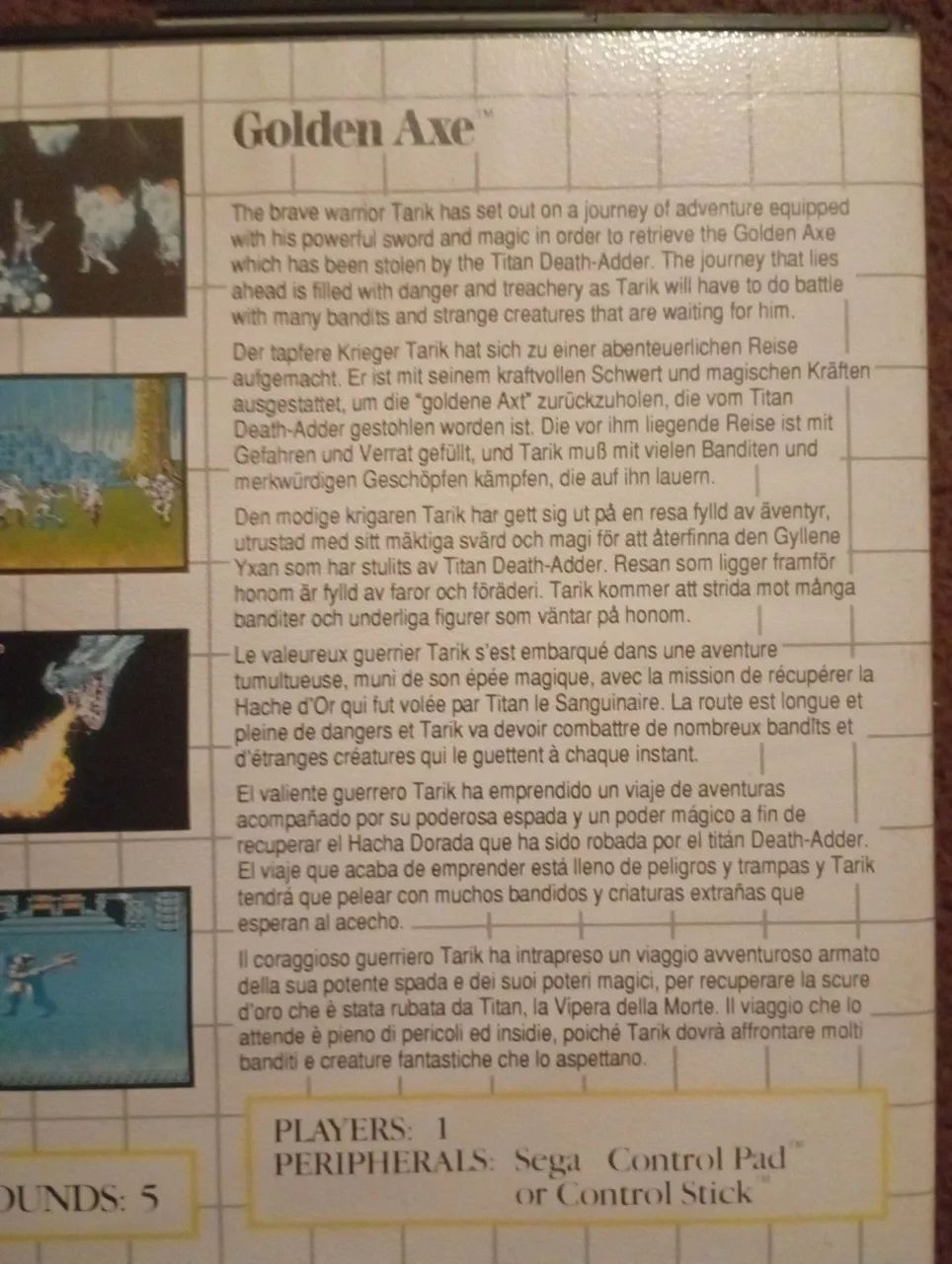 golden axe master system (leia) - Foto 2