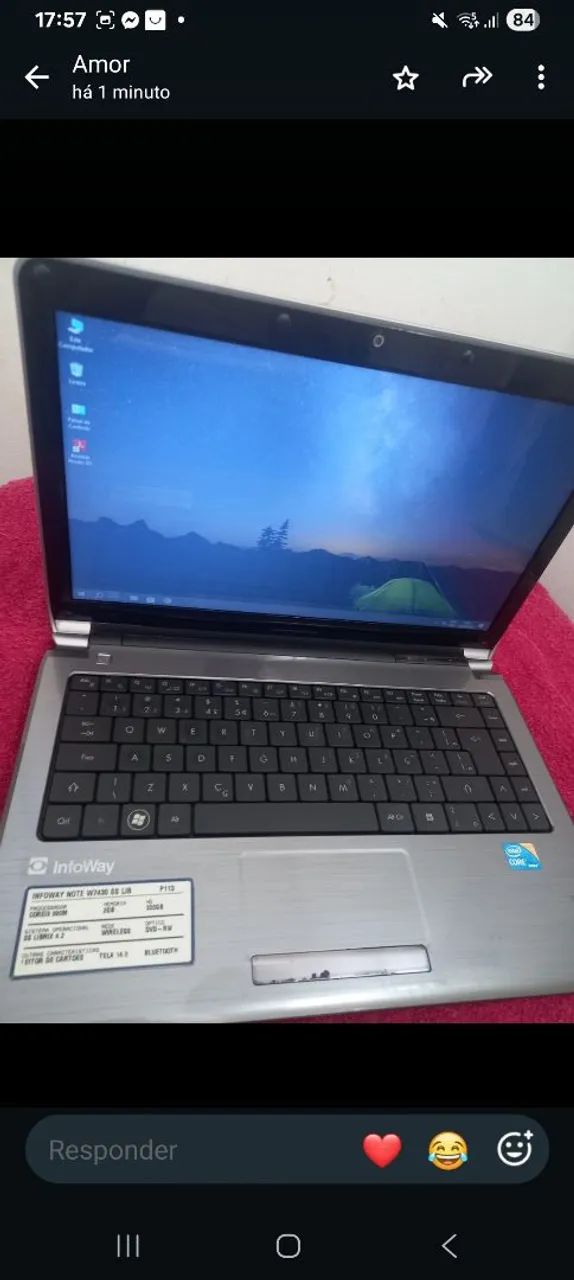 Notebook  itautec i3 top garantia  - Foto 2