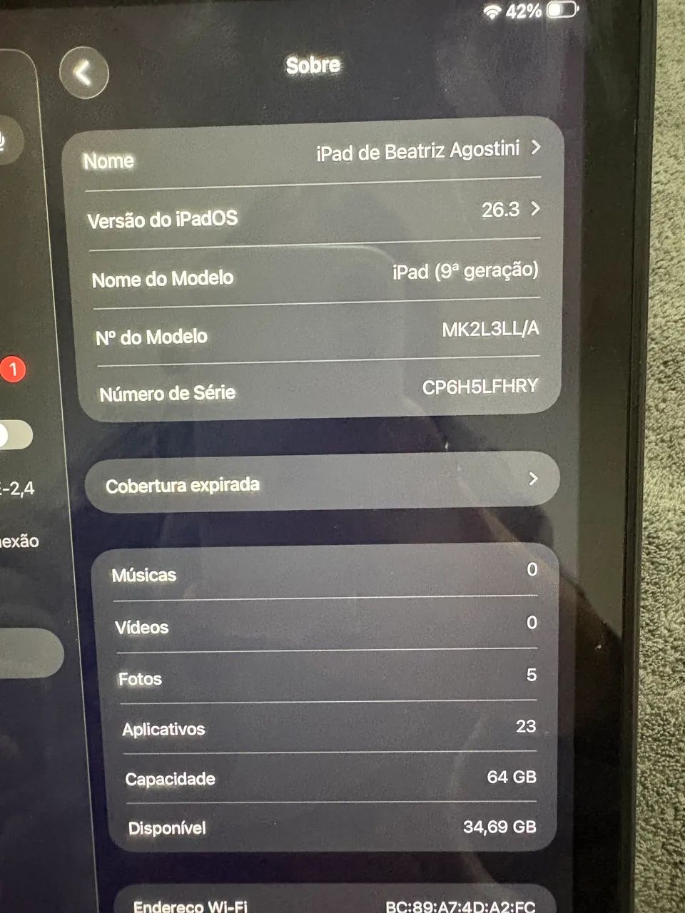 Ipad Prateado 9° Geração - 64 GB  - Foto 4