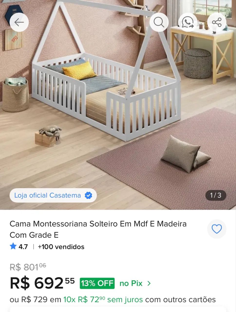 Cama Montessori Solteiro   - Foto 3