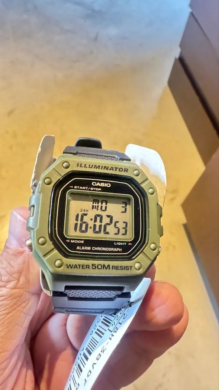 Relógio Casio Iluminator verde novo - Foto 3
