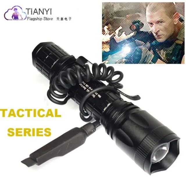 Lanterna tática led foco luz verde com suporte para fixa mtc8. - Foto 4