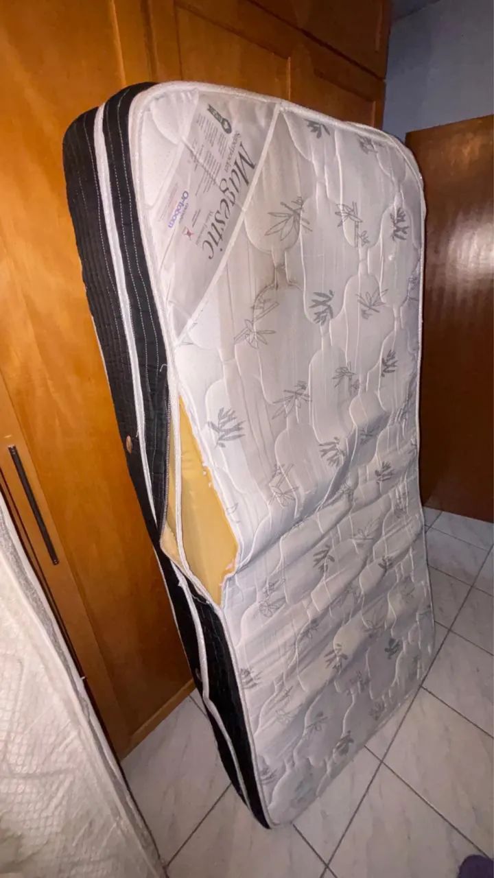 Cama box e colchão solteiro - Foto 4