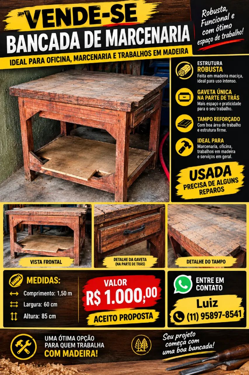 BANCADA DE SERVIÇO