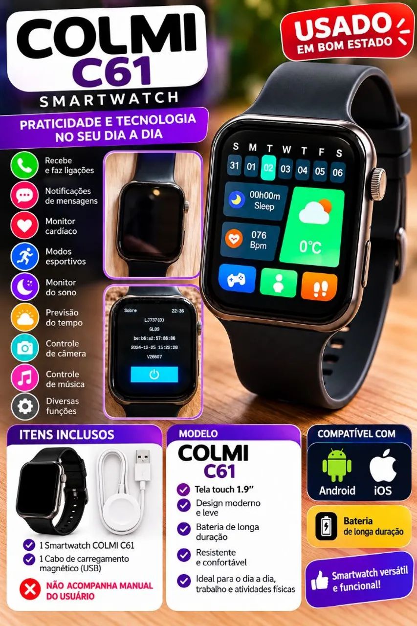 SmartWatch colmi C61