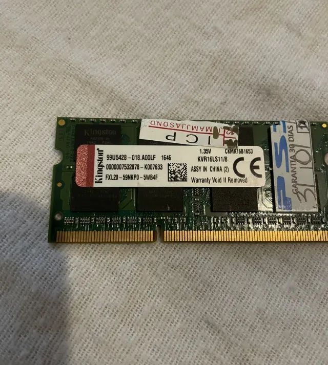 Memória Ram Notebook 8gb Kingston Kvr16ls11/8 - Foto 3