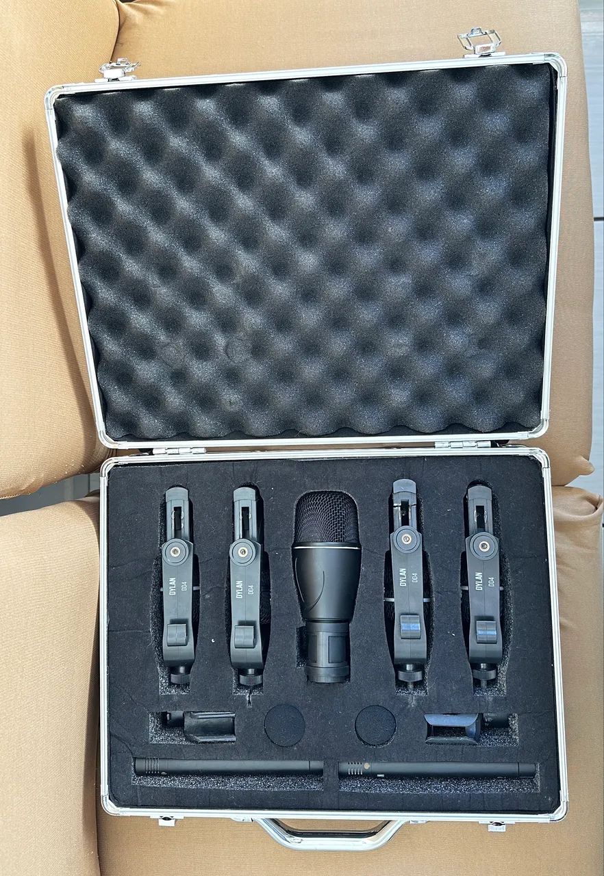 Kit de Microfones Dylan para Bateria e Percussão 