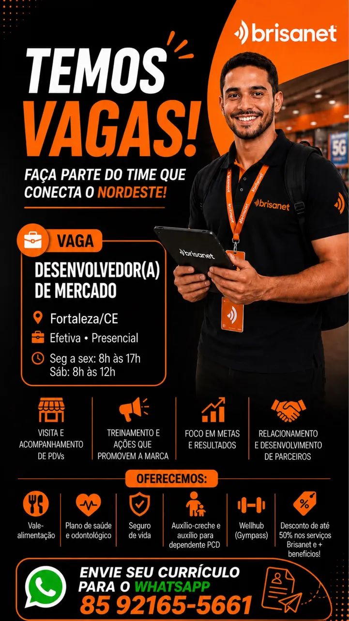 Desenvolvedor de mercado Brisanet