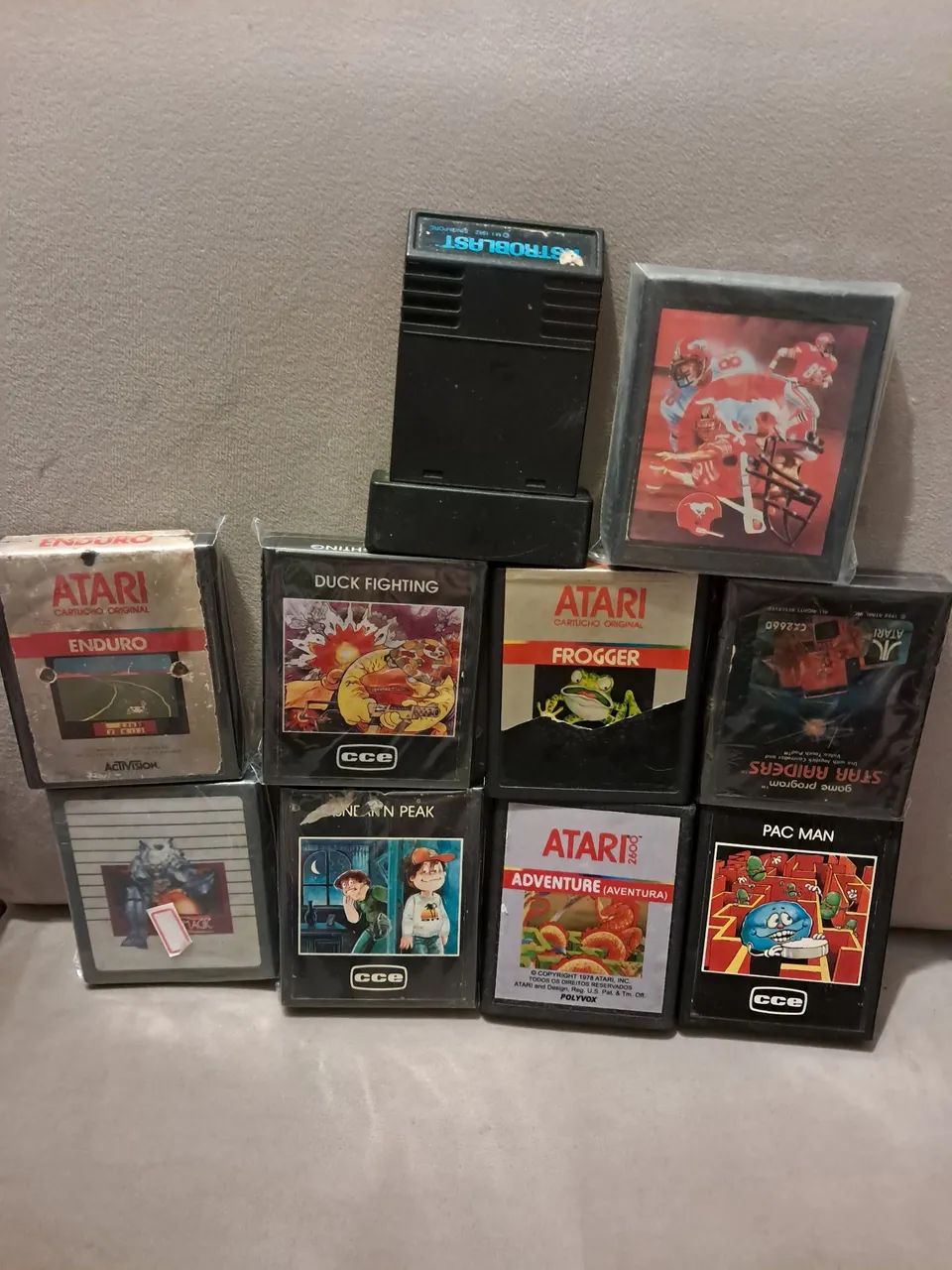 Cartuchos Atari 2600.