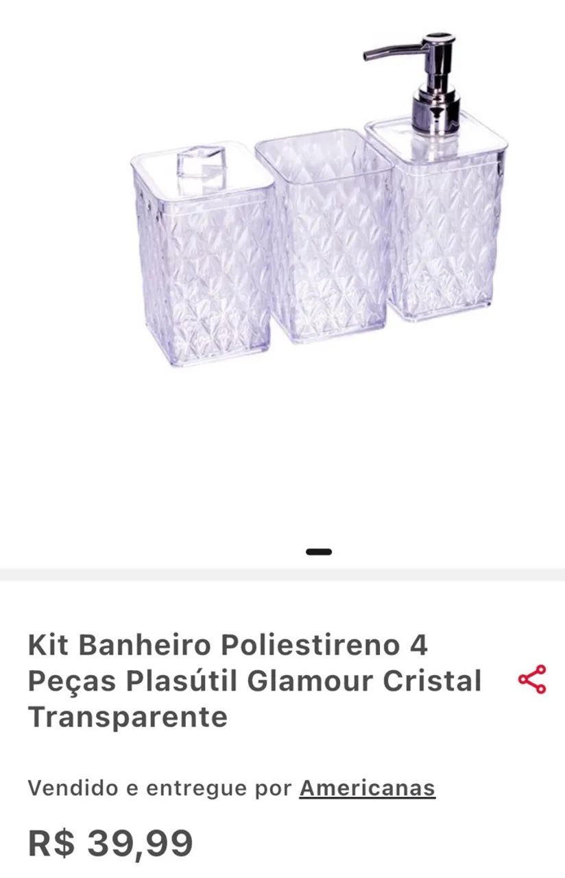 Kit para banheiro plasutil novo - Foto 2