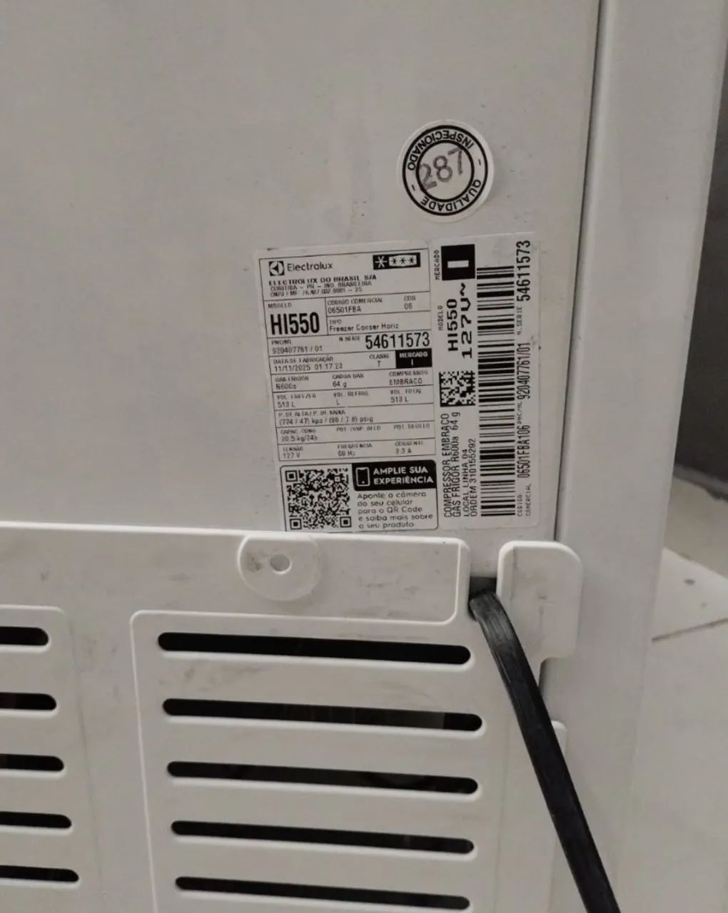 "FREEZER HORIZONTAL ELECTROLUX BRANCO"  - Foto 4
