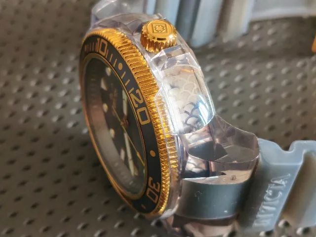 Invicta 32335 Pro Diver - 51.5mm transparence com cinza e dourado - Foto 3