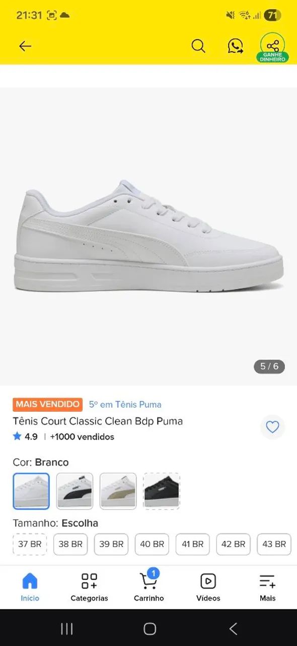 Tênis puma usado 1x  - Foto 4