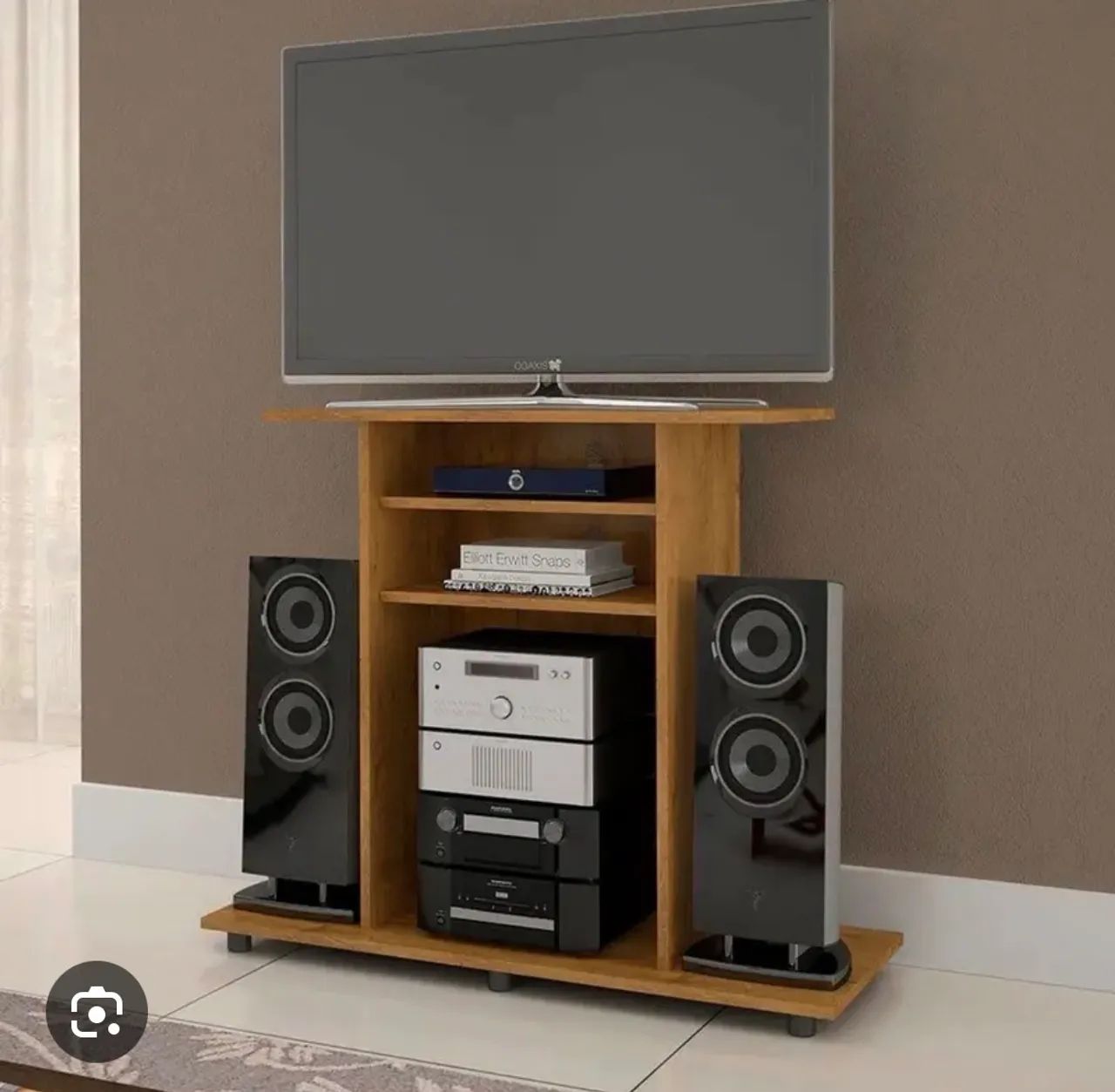 Rack para TV até 32 Polegadas Cipó JCM Cinamomo / Off white