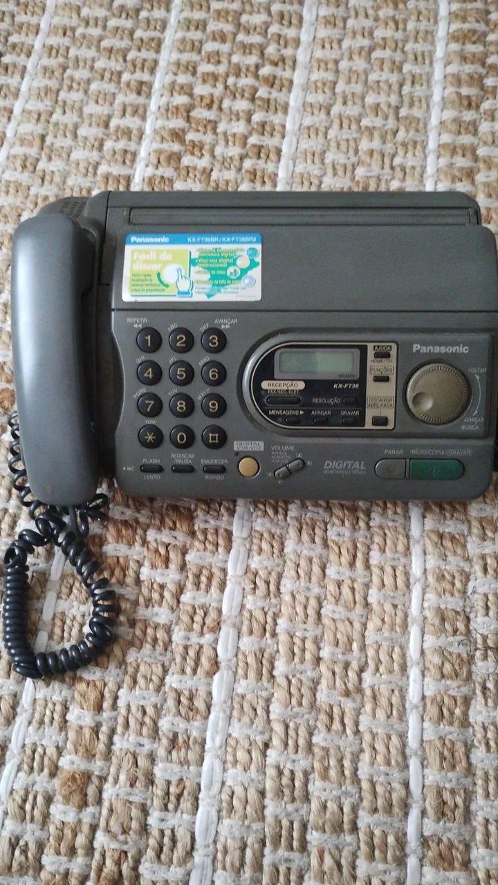 Fone fax Panasonic funcionando 