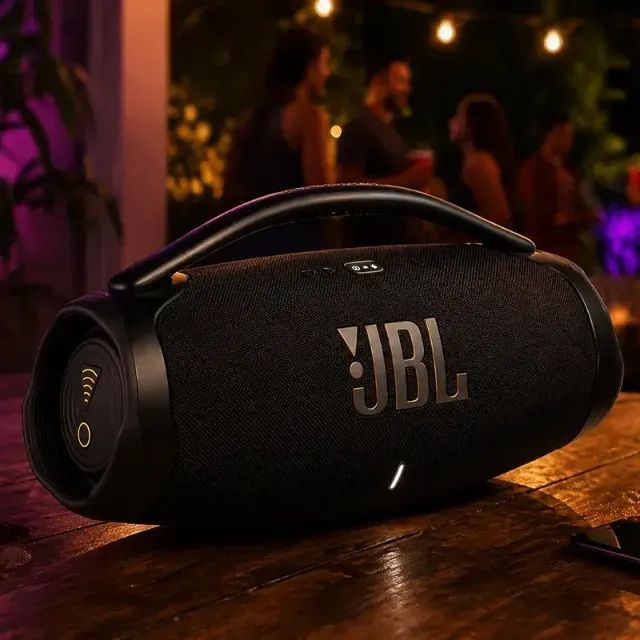 Caixa de som Boombox Bluetooth Bivolt- PRETA - Foto 3