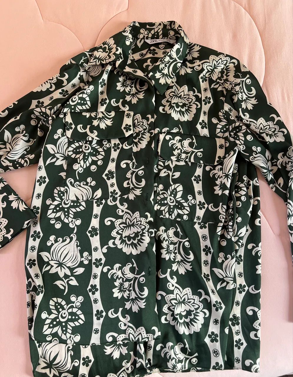 Camisa da Zara acetinada 