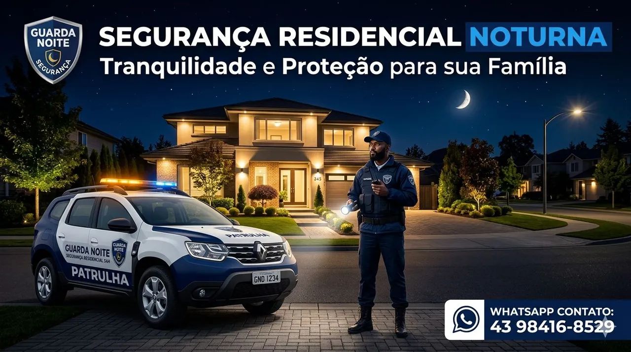 Segurança particular residencial noturno 