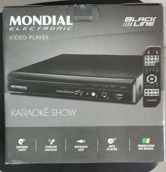 Dvd Player D-20 Com Karaokê Mp3 Usb Il Mondial (seminovo) - Foto 5