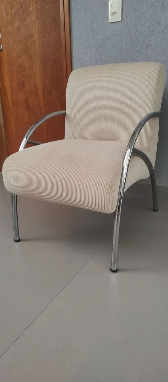 Poltrona fixa cromada - Foto 2