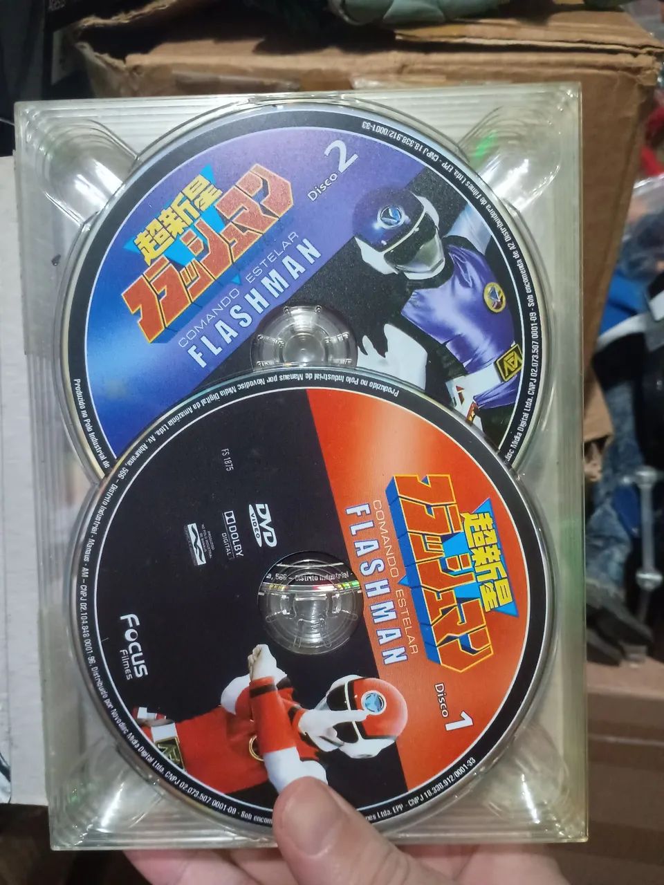 Comando estelar Flashman dvd super sentai Focus filmes original box completo - Foto 3