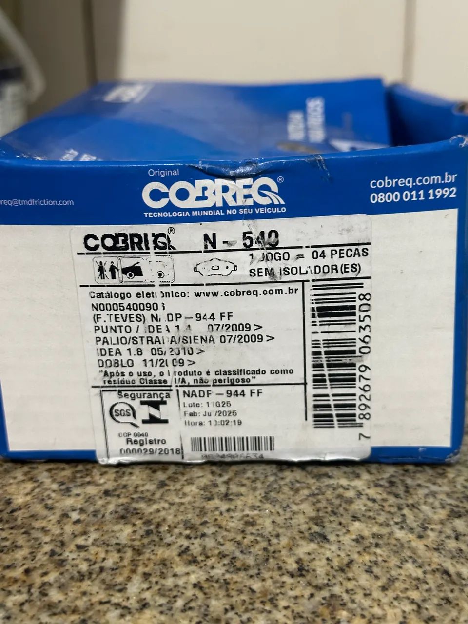 Pastilhas de freio COBREQ - Foto 2