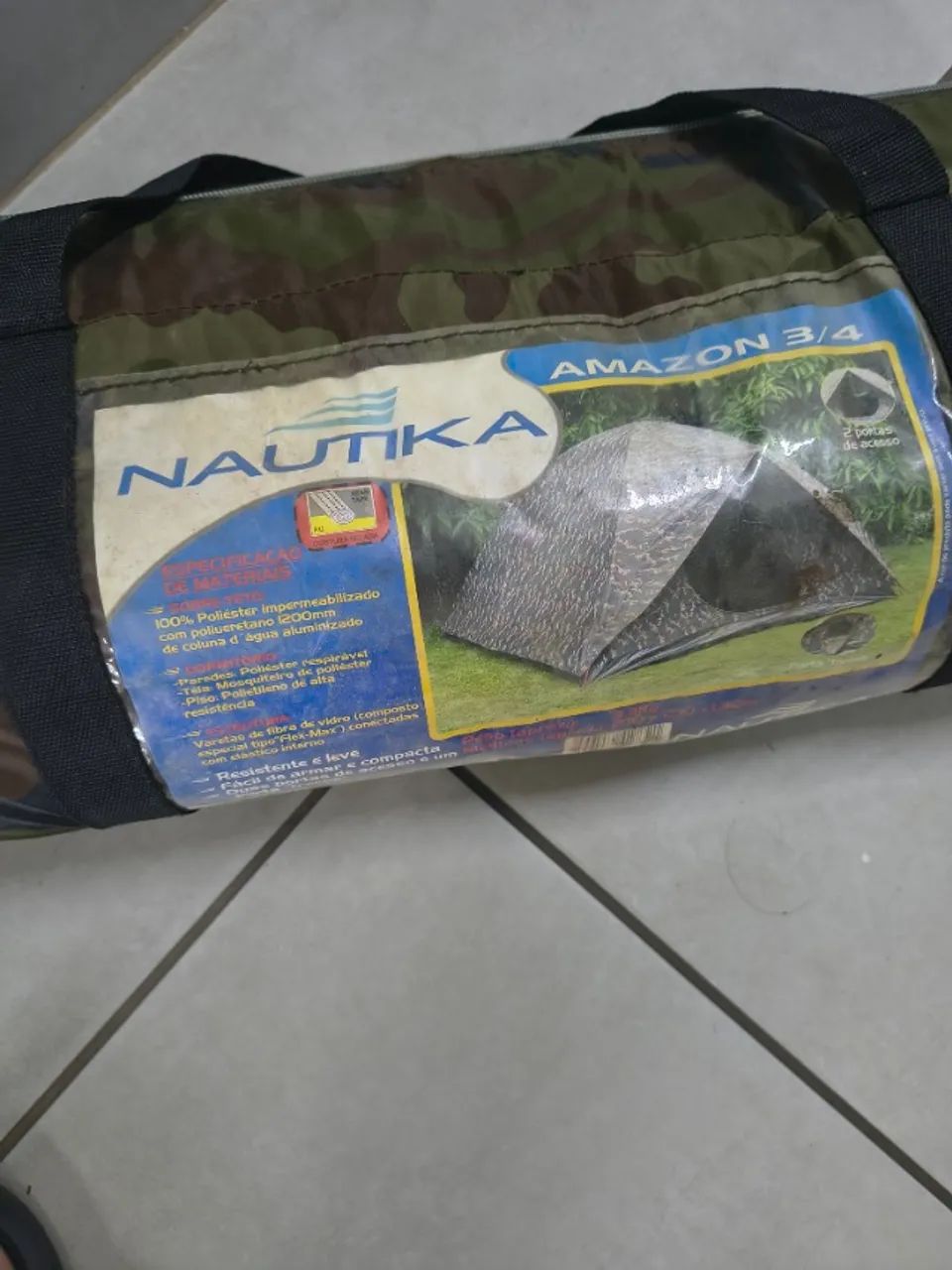 Barraca Amazon 3/4 Pessoas Camuflado - Nautika - Foto 2