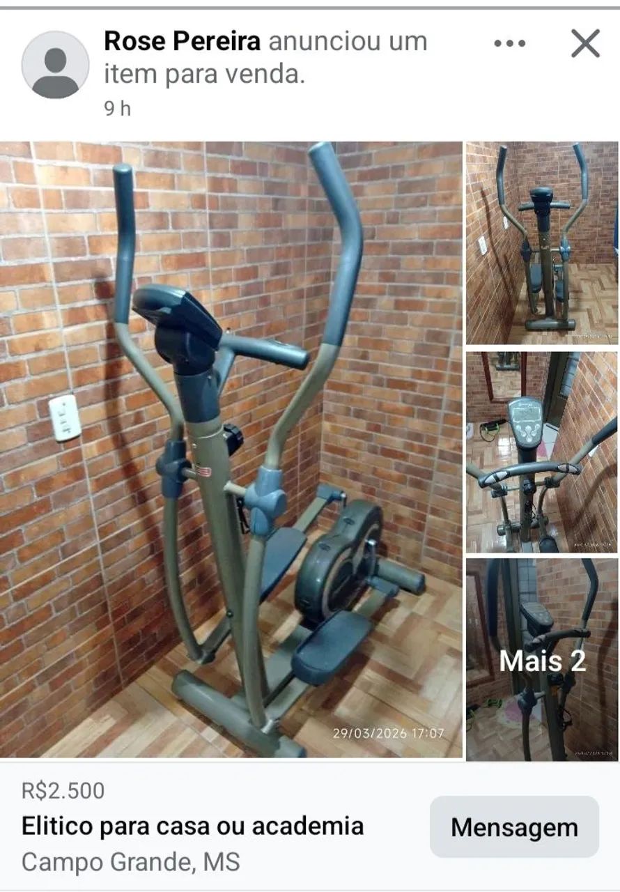 Aparelho para ginástica/ Elíptico 