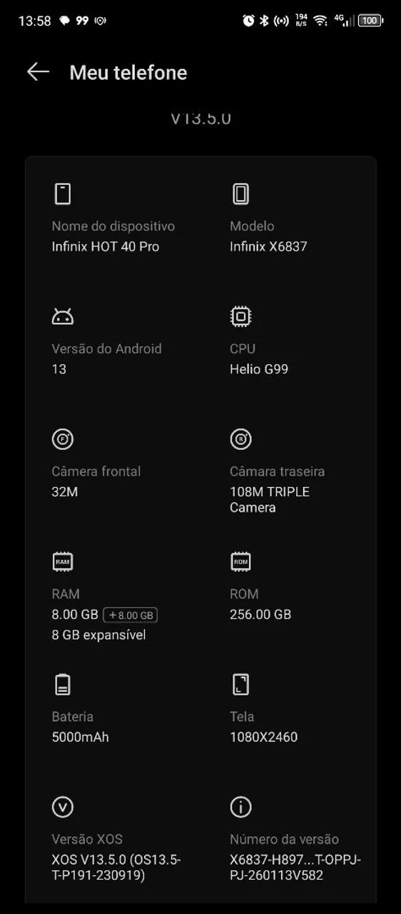 Celular infinix HOT 40 PRO - Foto 2