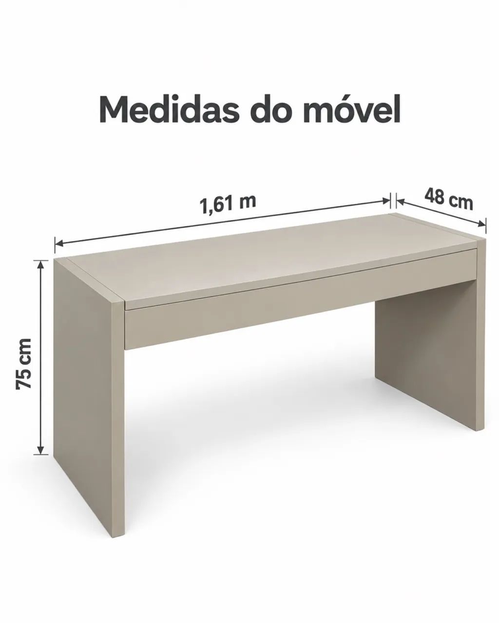Escrivaninha/Penteadeira planejada IMPERCÁVEL - Foto 5