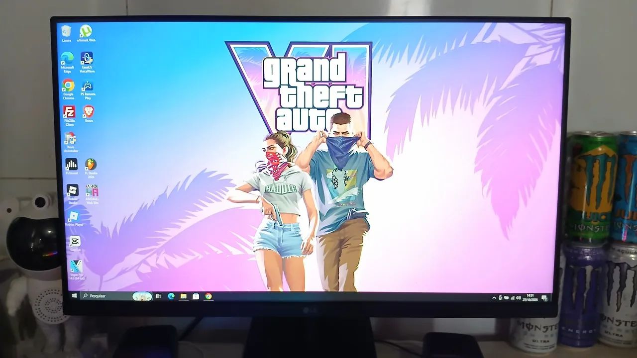 MONITOR LG DE 27 POL E 100hz 