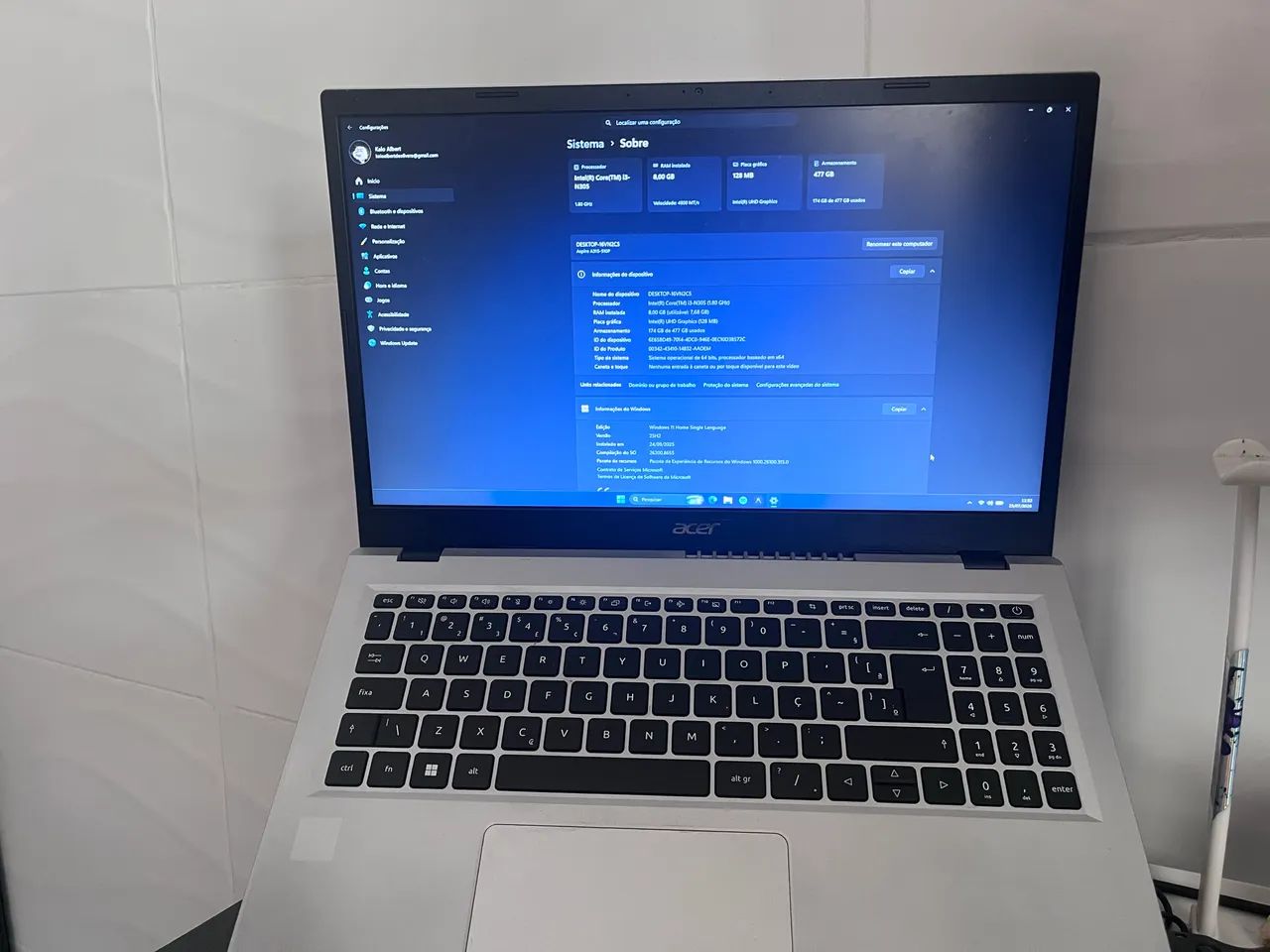Vendo notebook Acer Aspire 3 - Foto 3