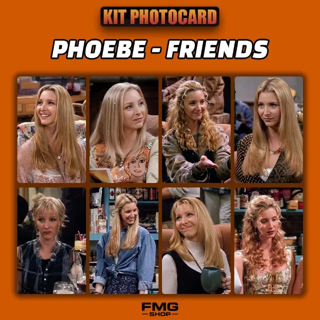 PHOTOCARDS PHOEBE FRIENDS 8 UNIDADES + BRINDE