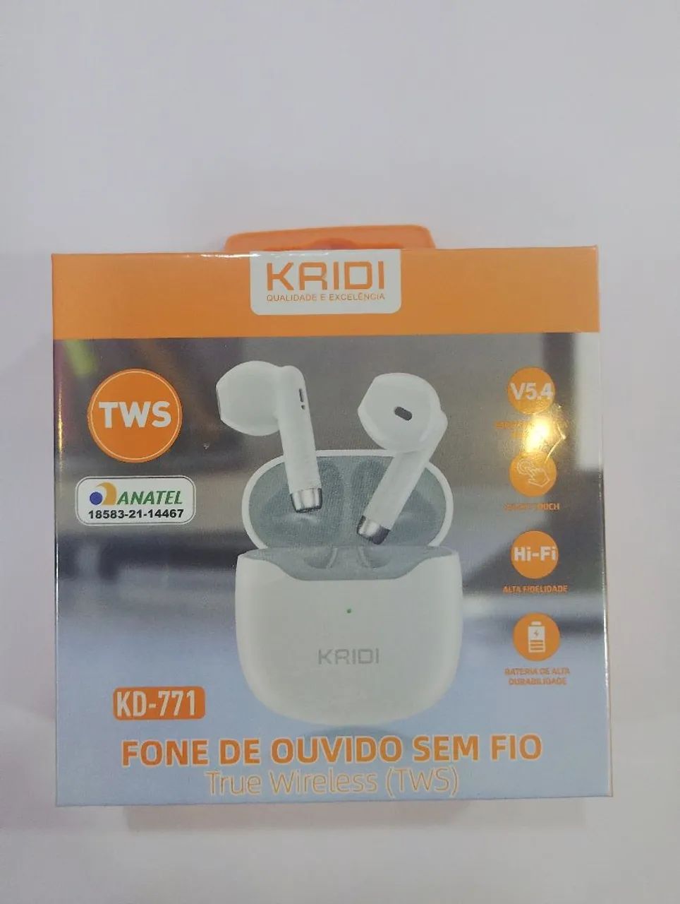 FONE BLUETOOTH KAIDI LACRADO NA CAIXA