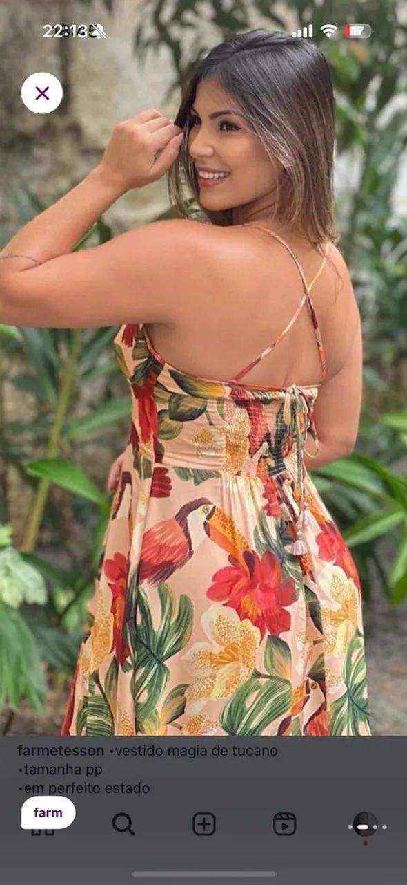 Vestido cropped farm  - Foto 2