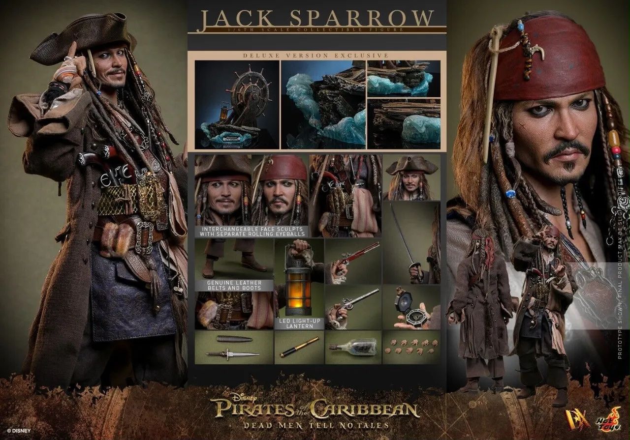 Jack Sparrow Hot toys Deluxe Special Edition - Hobbies e coleções