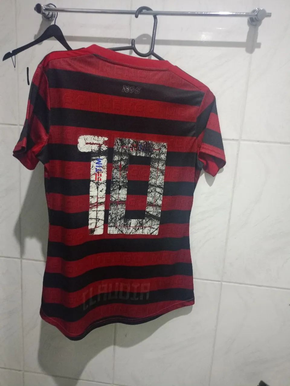 Flamengo camisa feminina com nome  - Foto 3