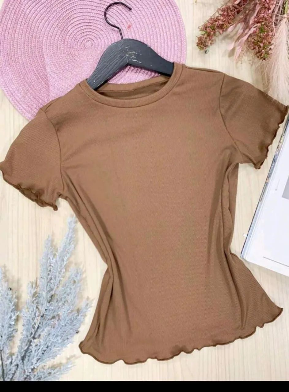 Blusa Feminina Malha Canelada  - Foto 5