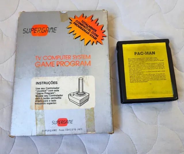PAC MAN Supergame CIB Atari 2600 na Caixa Jogo - Foto 3